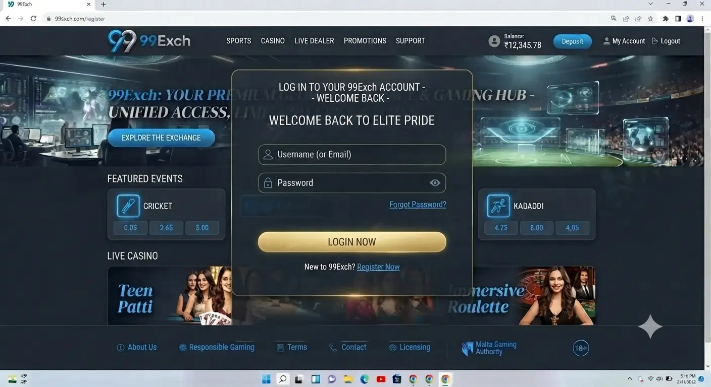99exch Login
