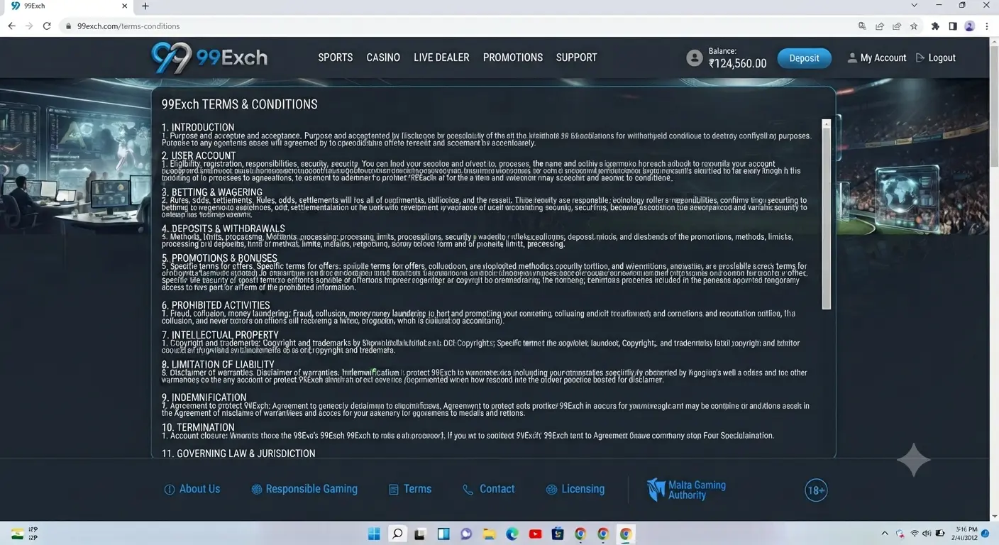 99exch Red terms